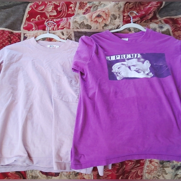 Supreme Tee & Uniqlo Long Sleeve - Picture 1 of 1